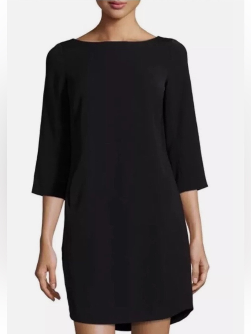 Vince Black Crepe Sheath Dress Size 8 interview outfit women Cocktail
